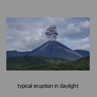 typical eruption in daylight